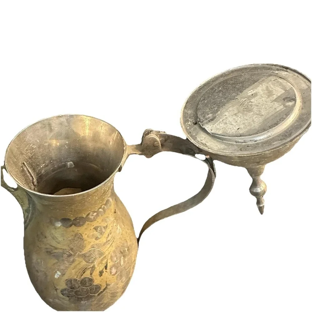 Vintage Wajidsons Brass Dallah Arabic Coffee Pot‎ 13